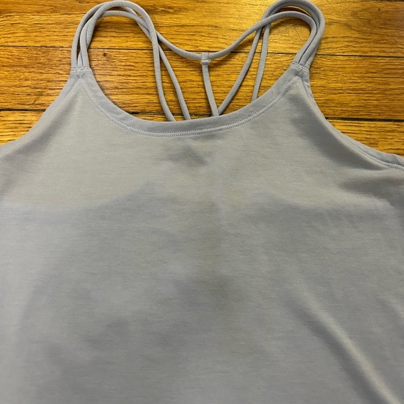 Ivivva Lululemon Blue Serene Heart Tank, size 10 - Picture 3 of 10